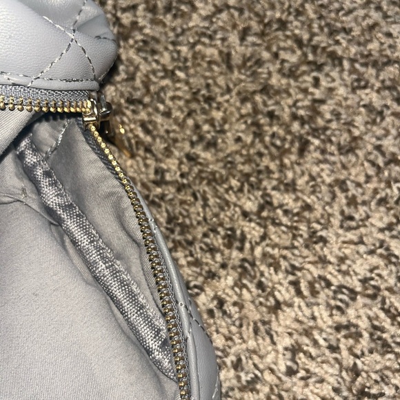 Bebe Gray Quilted Backpack - Picture 9 of 10